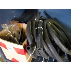 BOX OF FLAIRING TOOLS & 3 PRESSURIZED HOSE PIECES