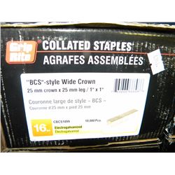 BOX OF GRIP RITE COALLATED STAPLES