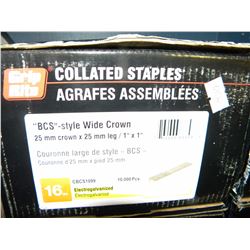 BOX OF GRIP RITE COALLATED STAPLES