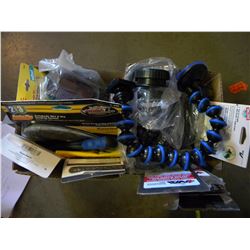 2 BOXES OF MISC WALL PLATES/SANDING SYSTEMS/PHONE MOUNTS