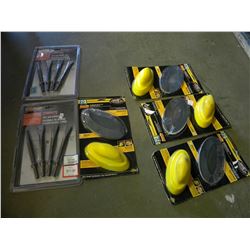 2X 7" 4 PIECE AIR CHIZZLE SET/4 WET & DRY SANDING SYSTEMS