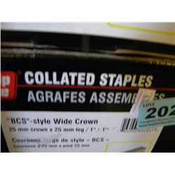 BOX OF GRIP RITE COALLATED STAPLES