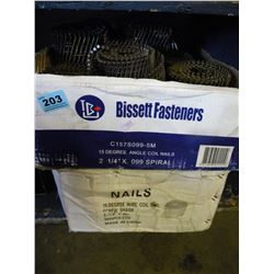 2 BOXES OF COIL NAILS