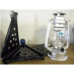 FOLDING TRIPOD & KEROSENE JAR