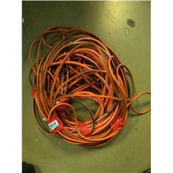 2 BUNDLES OF INDUSTRIAL EXTENSION CORDS