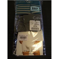 3 PACK OF CALVIN KLEIN BOXER BREIFS SIZE MEDIUM