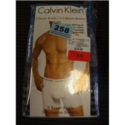 3 PACK OF CALVIN KLEIN BOXER BREIFS SIZE MEDIUM