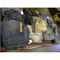 12 PAIR OF NEW AMERICAN EAGLE JEANS ASSORTED SIZES