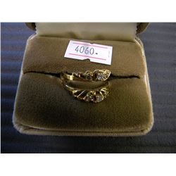 DUEL BANDED GOLD & DIAMOND RING