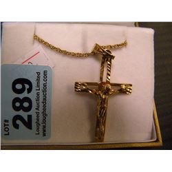 GOLD CRUICIFIX & CHAIN