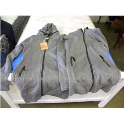 2 GREY HOODIES SIZE XS/M