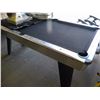 Image 1 : CHROME EDGED POOL TABLE (ACCESSORIES & CUES IN OFFICE)