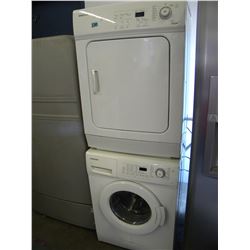 WHITE SAMSUNG STACKABLE WASHER/DRYER