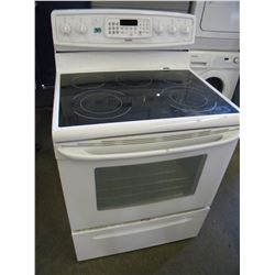 WHITE KENMOORE SELF CLEANING CERAMIC TOP STOVE
