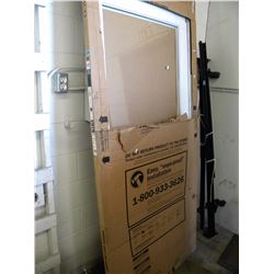 WHITE EMCO 34X80 100 SERIES LEFT OR RIGHT STORM DOOR