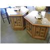 Image 1 : 2 VINTAGE END TABLES & PLANT STAND