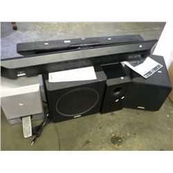 LOT OF HOME THEATER SPEAKER EQUIPMENT