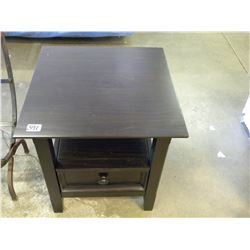 DARK BROWN END TABLE