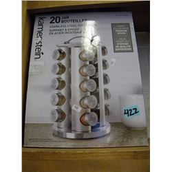 BOXED STAINLESS STEEL SPICE RACK
