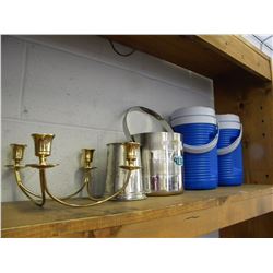 2 LUNCH BOX COOLERS/ICE BUCKET/CANDLE HOLDER