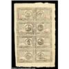 Image 1 : Continental Currency May 9, 1776 Half Sheet of Eight Gem New.