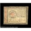Image 1 : Continental Currency January 14, 1779 $5 Choice Very Fine.
