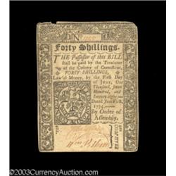 Connecticut June 1, 1775 40s New.