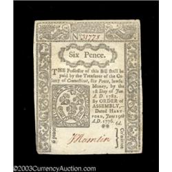 Connecticut June 19, 1776 6d About New.