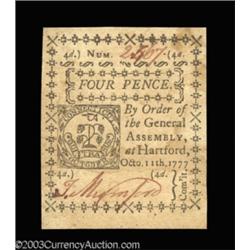 Connecticut October 11, 1777 4d Choice New.
