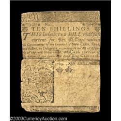 Delaware June 1, 1759 10s Very Fine.