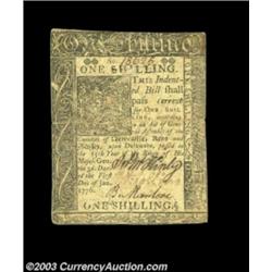 Delaware January 1, 1776 1s Extremely Fine.