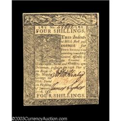 Delaware January 1, 1776 4s Very Choice New.