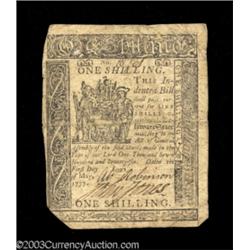 Delaware May 1, 1777 1s Very Fine.