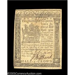 Delaware May 1, 1777 2s6d Choice About New.