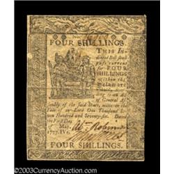 Delaware May 1, 1777 4s Very Fine.
