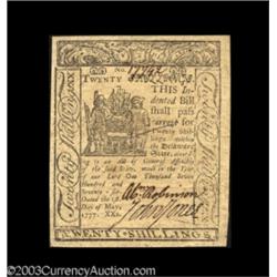Delaware May 1, 1777 20s Choice About New.