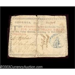 Two 1776 Colored Seal Georgias.