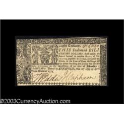 Maryland April 10, 1774 $8 About New.