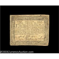 Maryland December 7, 1775 notes.