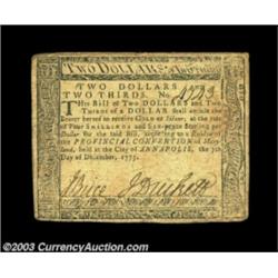 Three December 7, 1775 Maryland Notes.