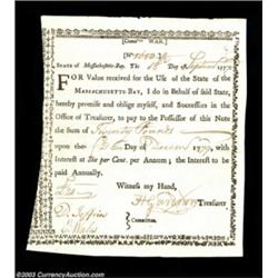 Massachusetts Committee War Note.