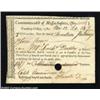 Image 1 : Massachusetts Import & Excise Certificate Extremely Fine.