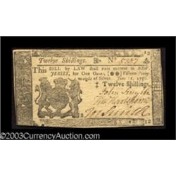 New Jersey June 22, 1756 12s Very Choice New.