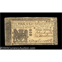 New Jersey June 22, 1756 15s Very Choice New.