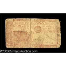 New Jersey April 12, 1757 L3 Fine.