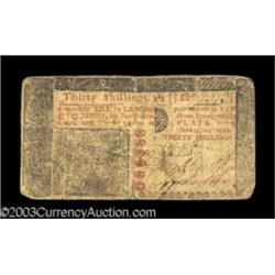 New Jersey April 10, 1759 30s Fine.