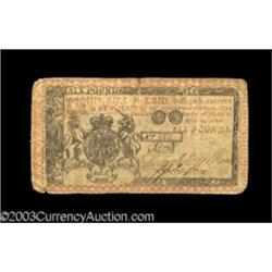 New Jersey April 12, 1760 L6 Very Fine.