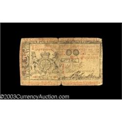 New Jersey April 23, 1761 L6 About Very Fine.