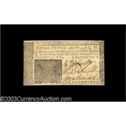 New Jersey December 31, 1763 18d Very Choice New.