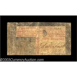 New Jersey April 16, 1764 30s Contemporary Counterfeit Choice Very Fine.